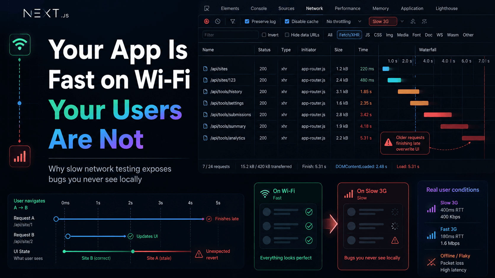 Your App Is Fast on Wi-Fi. Your Users Are Not.